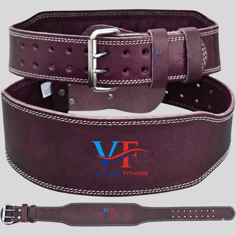 Vantage Fitness Pro Premium Leather Weightlifting Belt